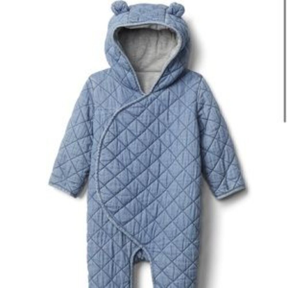 Gap Denim Bear Quilted Bunting